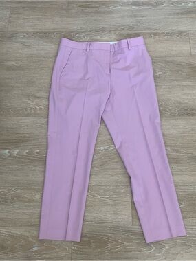 Theory Lilac Tailored Slim Straight Wool Dress Pants Size 8